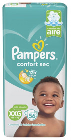 Imagen de PAMPERS CONFORT SEC XXGRANDE XXG +14kg [56 uni.]