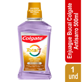 Imagen de COLGATE ENJUAGUE TOTAL 12 ANTI SARRO [500 ml]