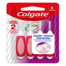 Imagen de COLGATE INTERDENTAL CEPILLO 2 mm [4 uni.]
