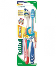 Imagen de GUM CEPILLO SUPREME+LIMPIADOR LENGUA+PORTA HILO 1396 [3 uni.]