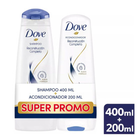 Imagen de DOVE SHAMPOO RECONSTRUCCION+ACO PACK 2 uni. [400+200ml]