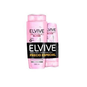 Imagen de ELVIVE SHAMPOO GLYCOLIC GLOSS + ACONDICIONADOR PACK 680 + 370 ml