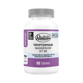 Imagen de QUALIVITS TRYPTOPHAN+MAGNESIUM+B6 [60 Tabs]