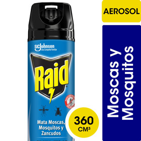Imagen de RAID MOSCAS Y MOSQUITOS AZUL DOBLE RAPIDEZ [360 ml]