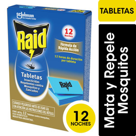 Imagen de RAID TABLETAS MOSQUITOS [12 uni.]