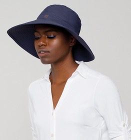 Imagen de UV LINE SOMBRERO SAN DIEGO IMPERMEABLE FEM AZUL MARINO/INDIGO [1 uni.]