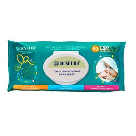 Imagen de DR. SELBY TOALLITAS HUMEDAS BEBES S/ALC. [120 uni.]